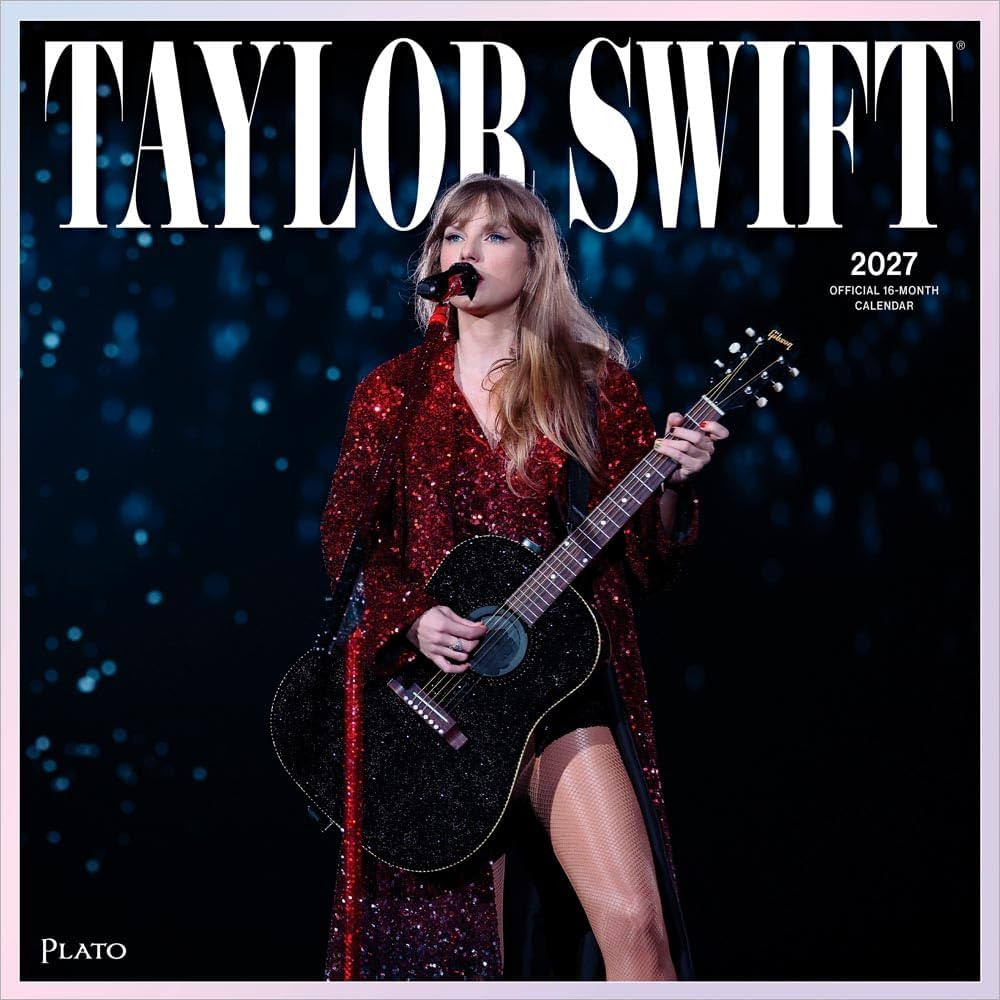 Taylor Swift OFFICIAL | 2027 12 x 24 Inch (Hanging) Monthly Square Wall Calendar | Plato | Music ... | Amazon (US)