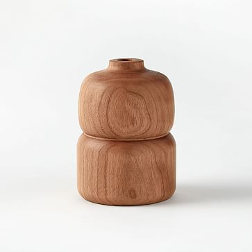 Melanie Abrantes Hardwood Bud Vase - Double | West Elm (US)