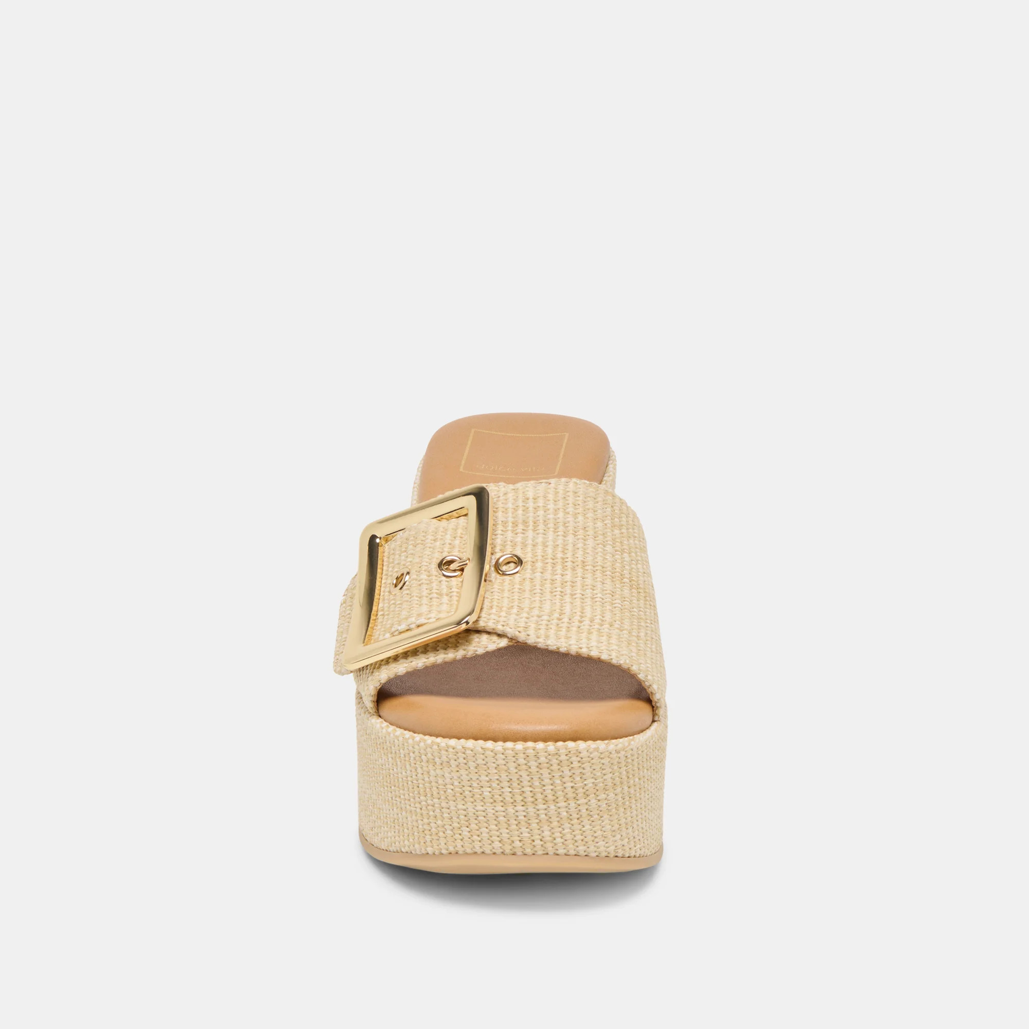 Jilian Wedges Lt Natural Raffia | DolceVita.com