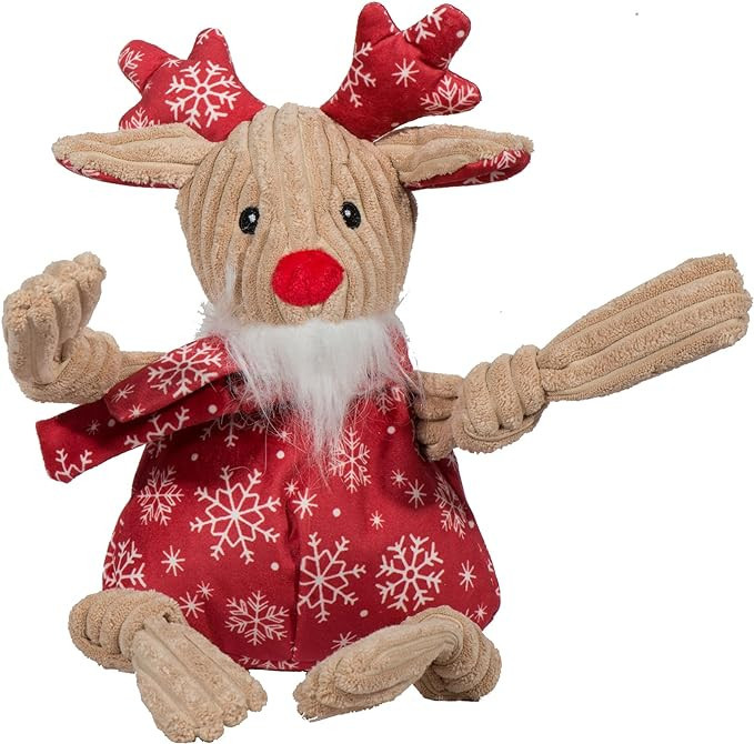 HuggleHounds Knotties Dog Toys for Large Dogs - Plush Dog Toy for Aggressive Chewers - Squeaky In... | Amazon (US)