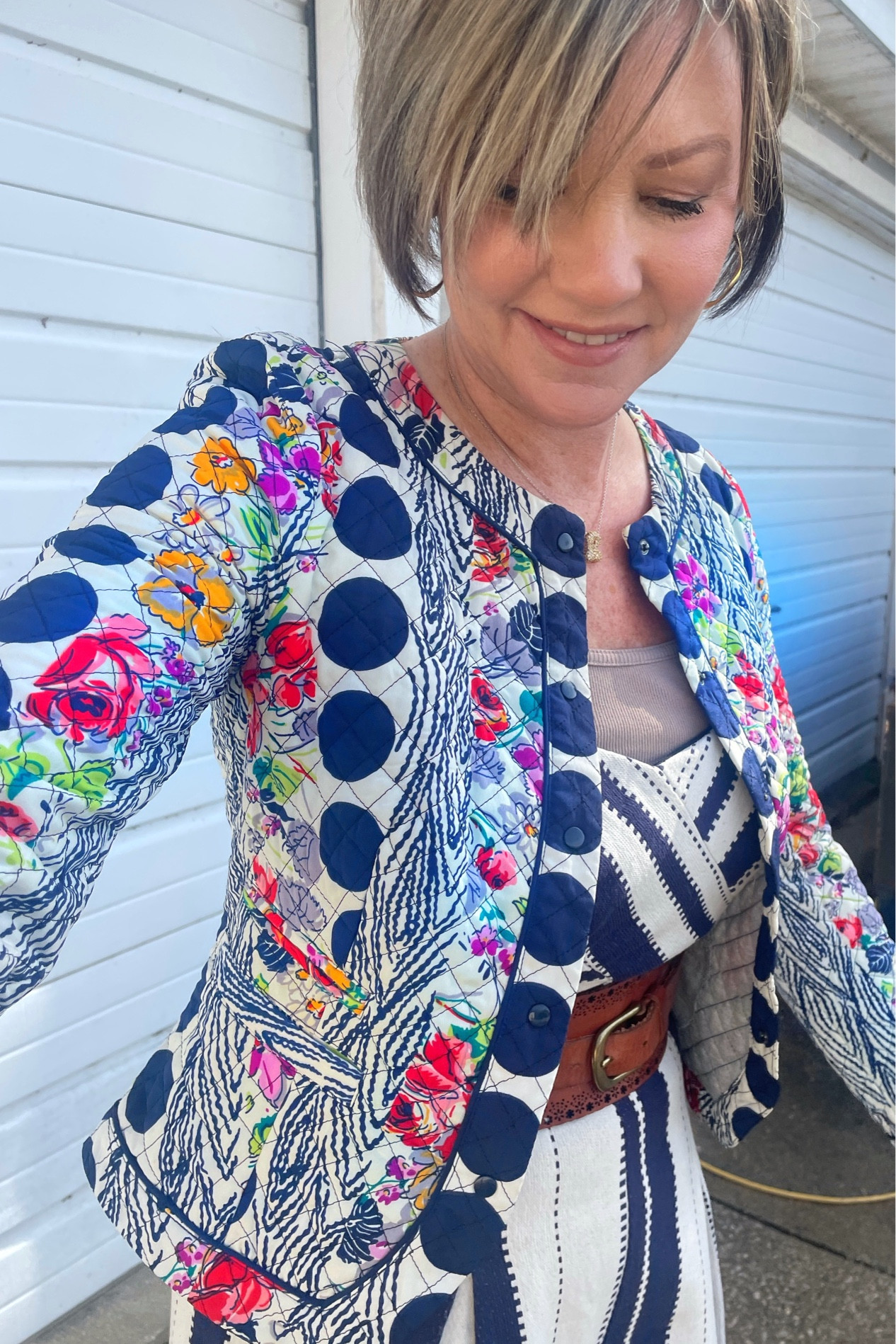 Who doesn’t love a pattern mix? This is the cutest quilted jacket I’ve ever seen. It’s def my fave! 

#LTKOver40 #LTKStyleTip #LTKFindsUnder50