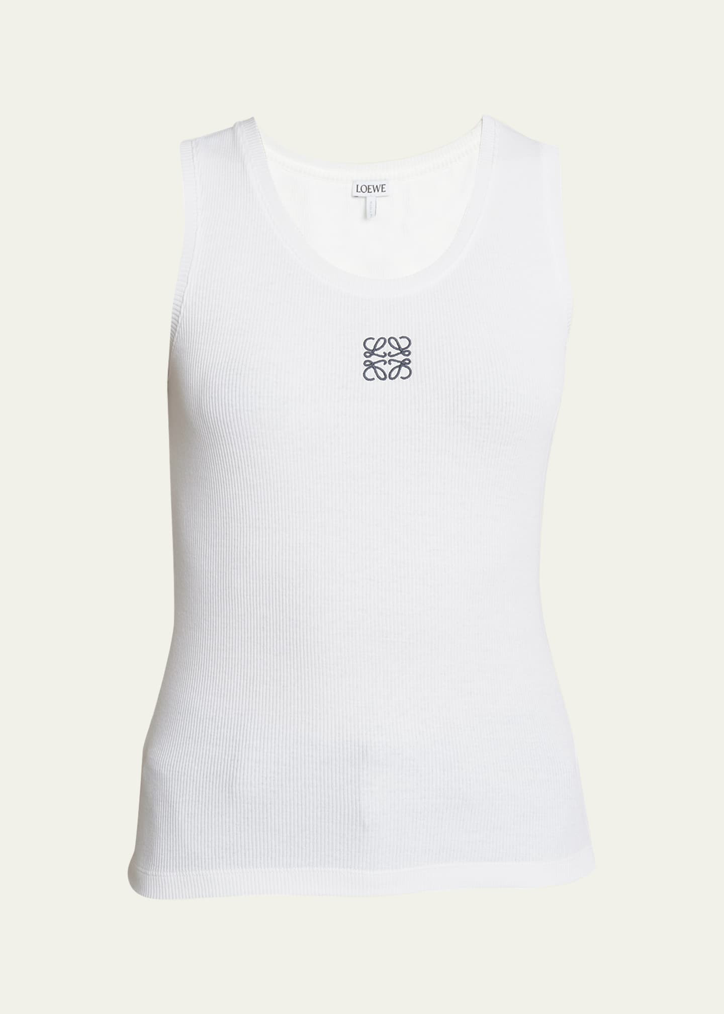Loewe Anagram Logo Ribbed Tank Top | Bergdorf Goodman