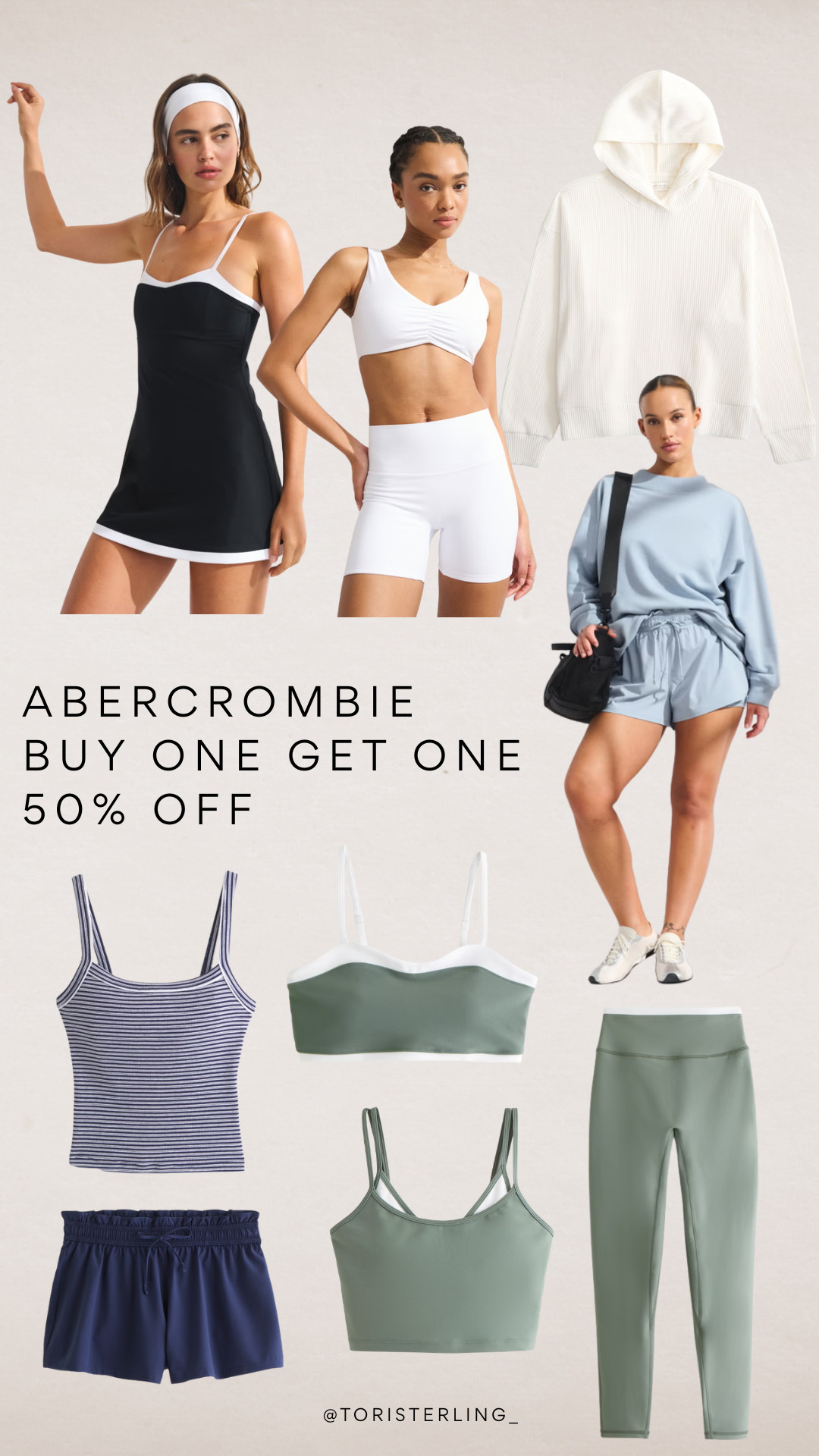 Loving all the workout sets at Abercrombie right now! Everything is buy one get one 50% off too!
 

 #LTKfitnessgoals #LTKActive #LTKSaleAlert