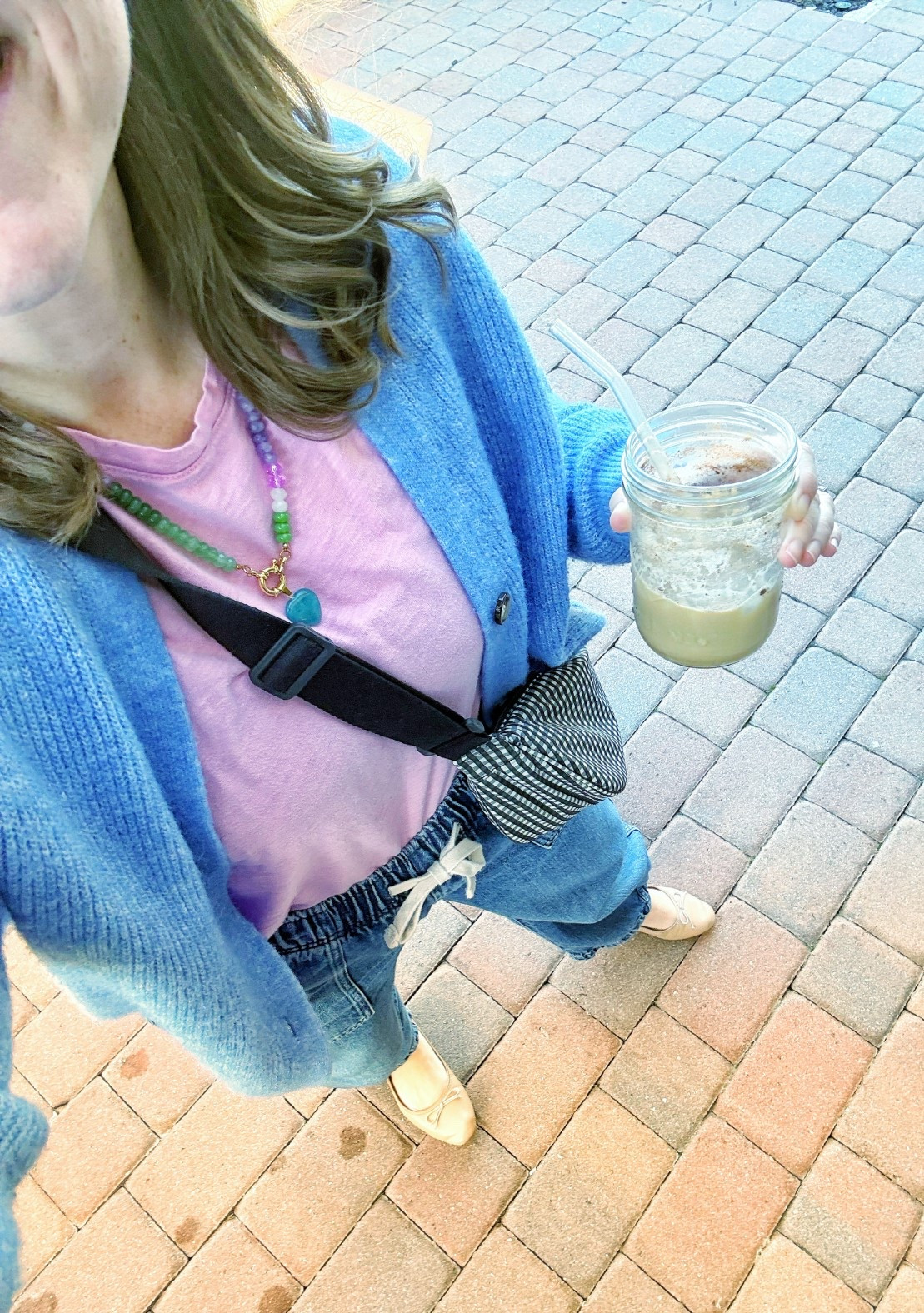 school pickup ootd 🩷💙 

#LTKmomlife #LTKootd #LTKValentine