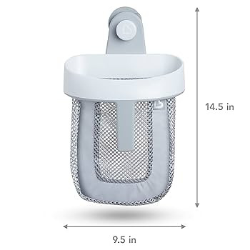 Munchkin® Super Scoop™ Hanging Bath Toy Storage with Quick Drying Mesh, Grey | Amazon (US)