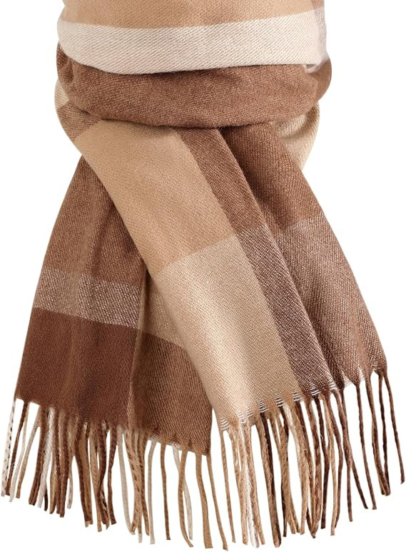 Trifabricy Winter Scarfs for Women, Cashmere Feel Plaid Scarf, Long Blanket Scarf, Winter/Fall Pa... | Amazon (US)