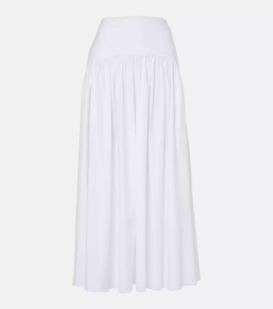 Staud Procida high-rise cotton maxi skirt | Mytheresa (UK)