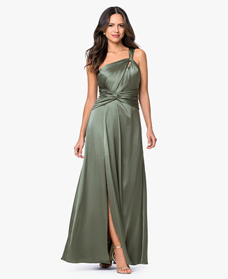 Women's Sleeveless One-Shoulder Gown | Macy's