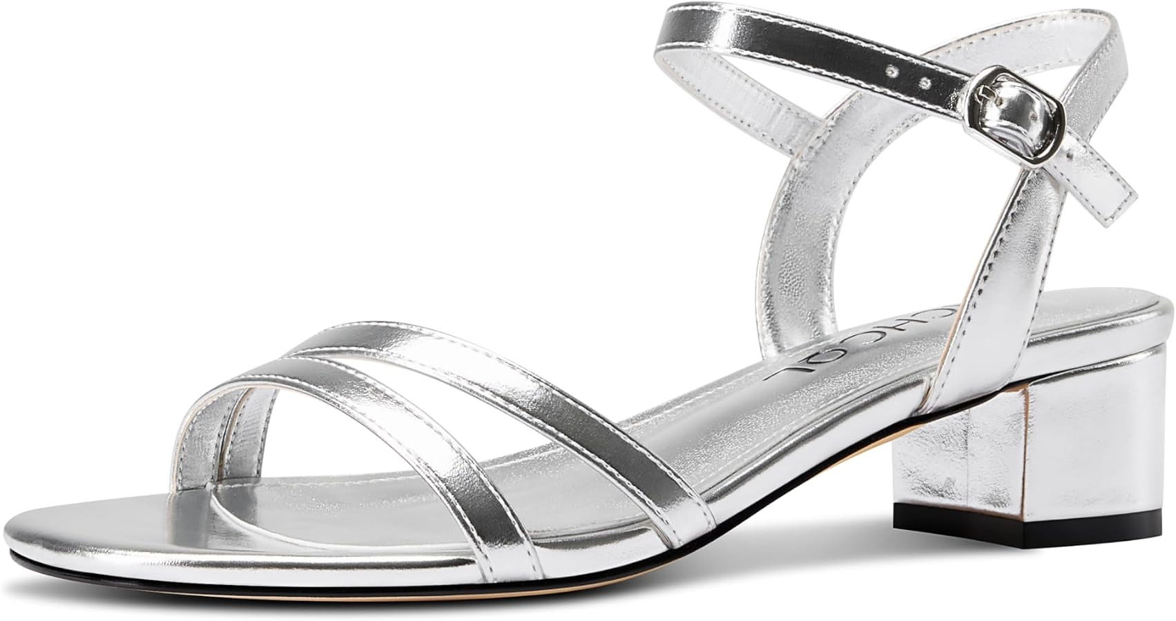 Aachcol Womens Strappy Low Heel Sandals Open Toe Chunky Block Heels Ankle Strap Short Heels Bride... | Amazon (US)