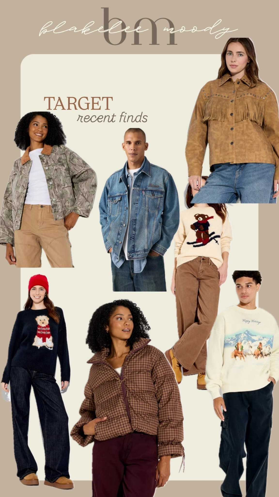 target finds!!! 

Jackets / puffer coat / denim jacket / jean jacket / Christmas sweater / camo jacket / barn jacket / fringe jacket / western wear 

#LTKFindsUnder50 #LTKStyleTip #LTKSeasonal