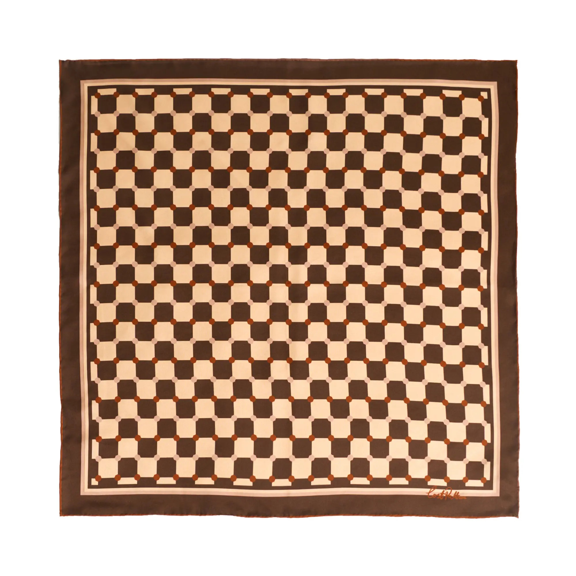 "Checkerboard" Silk Bandana Scarf (Women) | Nordstrom | Nordstrom