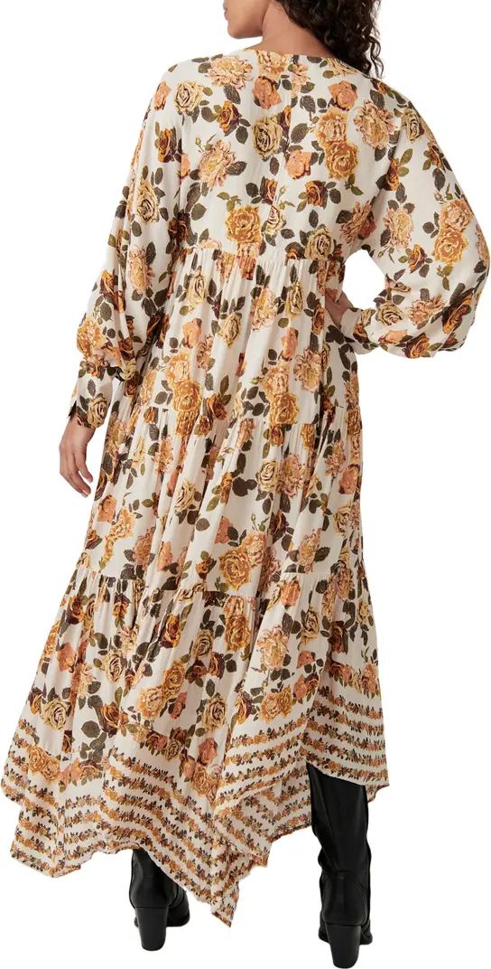 Rows of Roses Long Sleeve Maxi Dress | Nordstrom