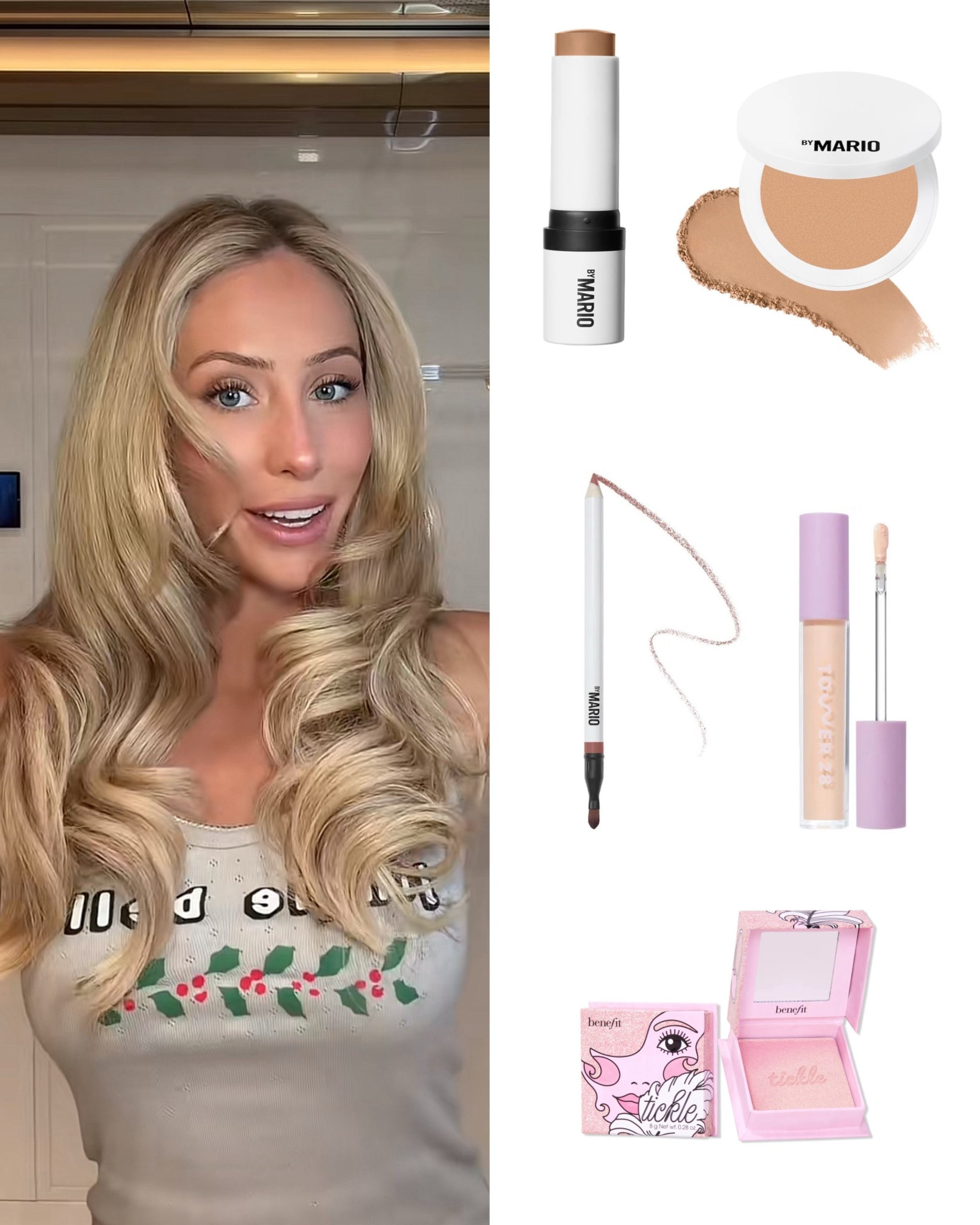 Effortless makeup look by Alix Earle for NYE! Although she did not show every product she used, here are the ones that were shown! 
*Her lip liner shade is Hugh 

#makeup #makeuptutorial #alixearle #nye 

#LTKgrwm #LTKHoliday #LTKFindsUnder50