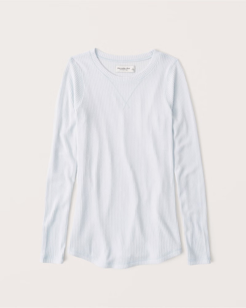 Cozy Long-Sleeve Ribbed Legging Tee | Abercrombie & Fitch (US)