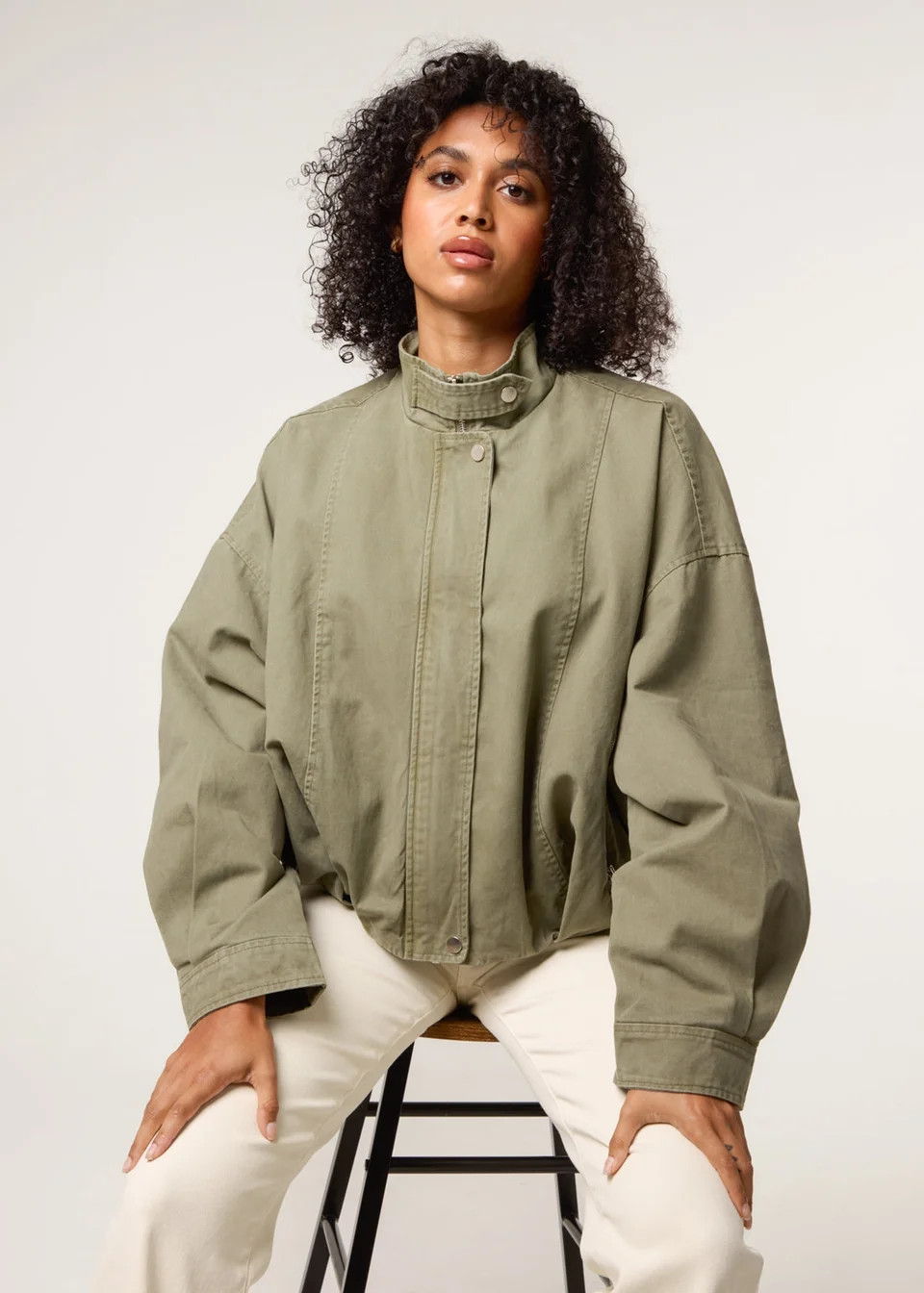 Blue Vanilla Khaki Bomber Jacket | Matalan (UK)