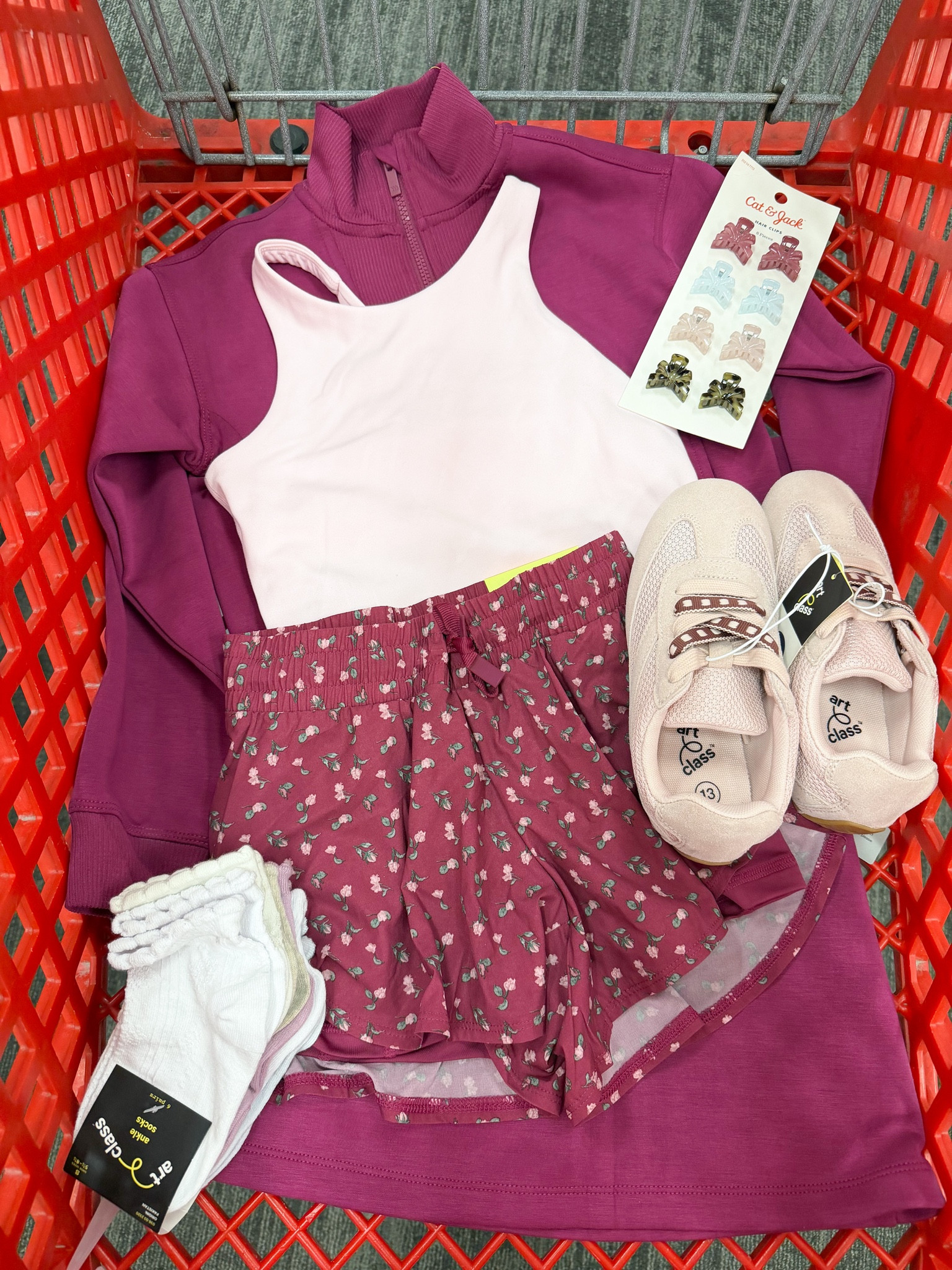 Target girls athleisure outfit and back to school finds!