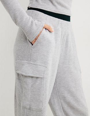 Aerie Traveler Waffle Cargo Jogger | American Eagle Outfitters (US & CA)