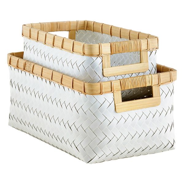 Hampton Woven Storage Bins with Handles | The Container Store