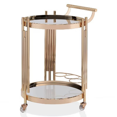 Ordlen Glass Top Serving Cart Gold - miBasics | Target