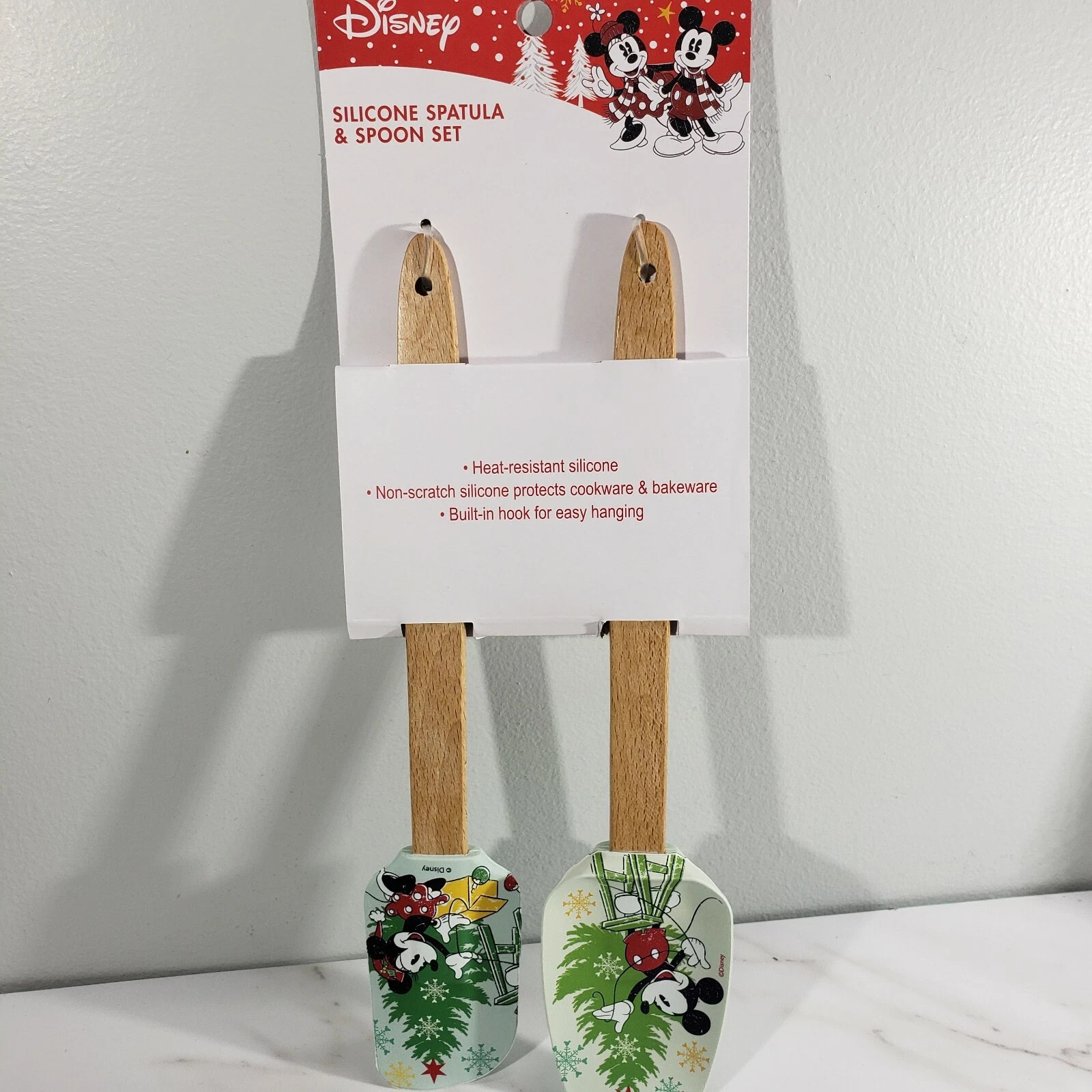 Disney Mickey Mouse Christmas Holiday Silicone Spatula & Spoon Set  | eBay | eBay US