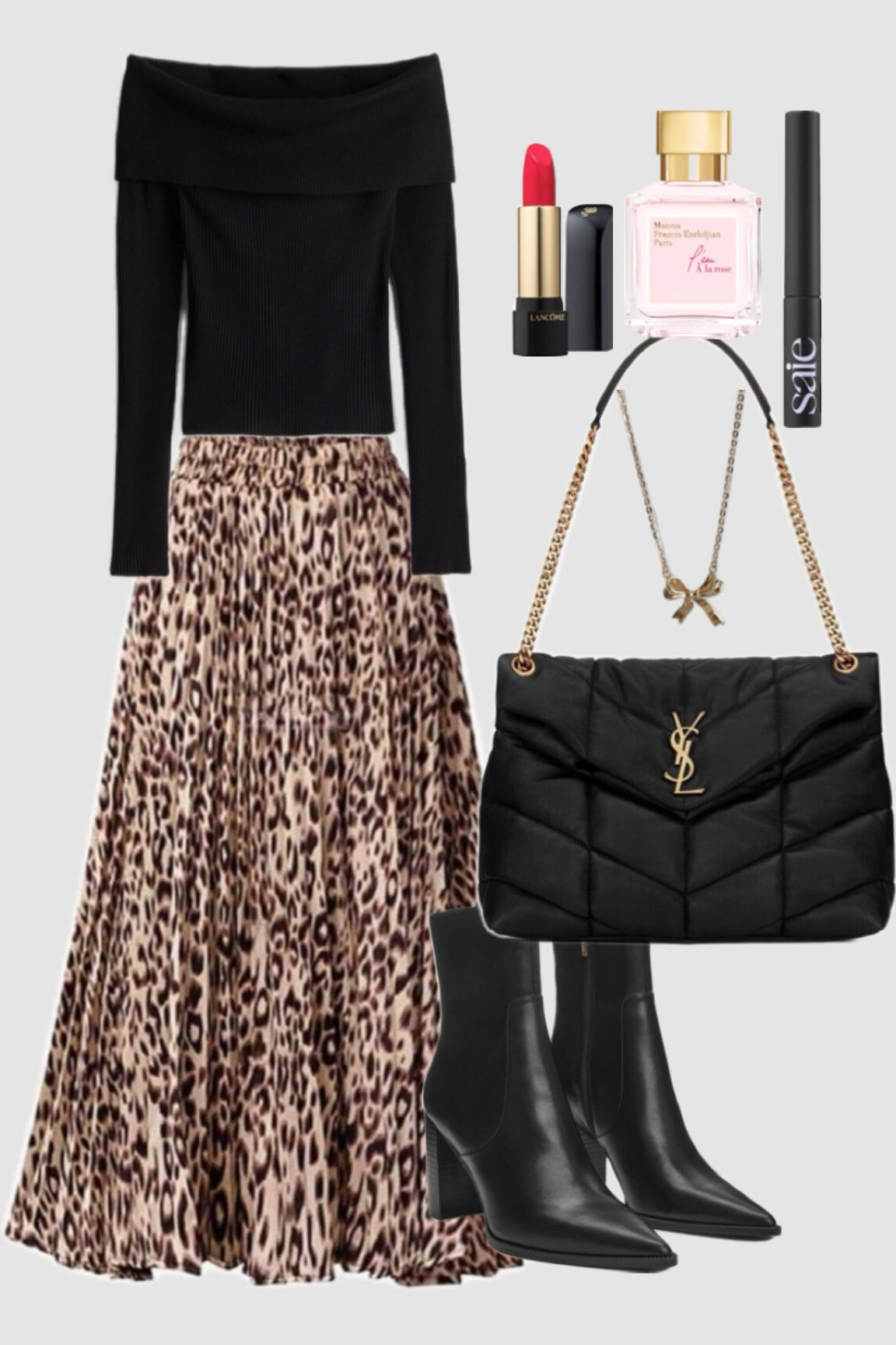 A very simple and elegant Thanksgiving outfit idea 🖤✨ 
A stretchy waistband on this gorgeous leopard skirt is the perfect touch for the big day 🦃


#LTKMidsize #LTKOver40 #LTKHoliday