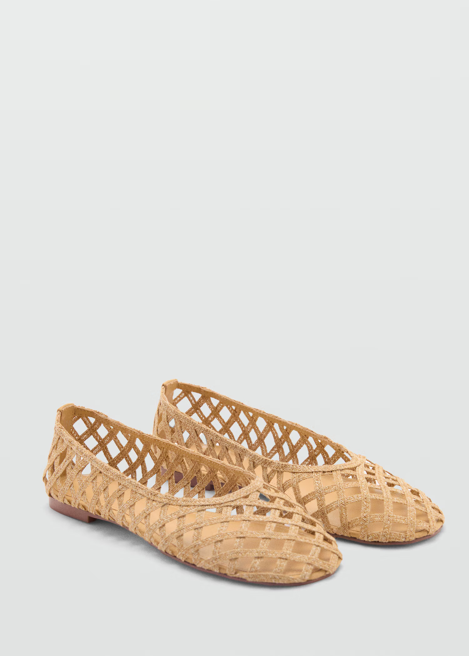 Natural fiber ballet flats - Women | MANGO USA | Mango (US/MX/AU)