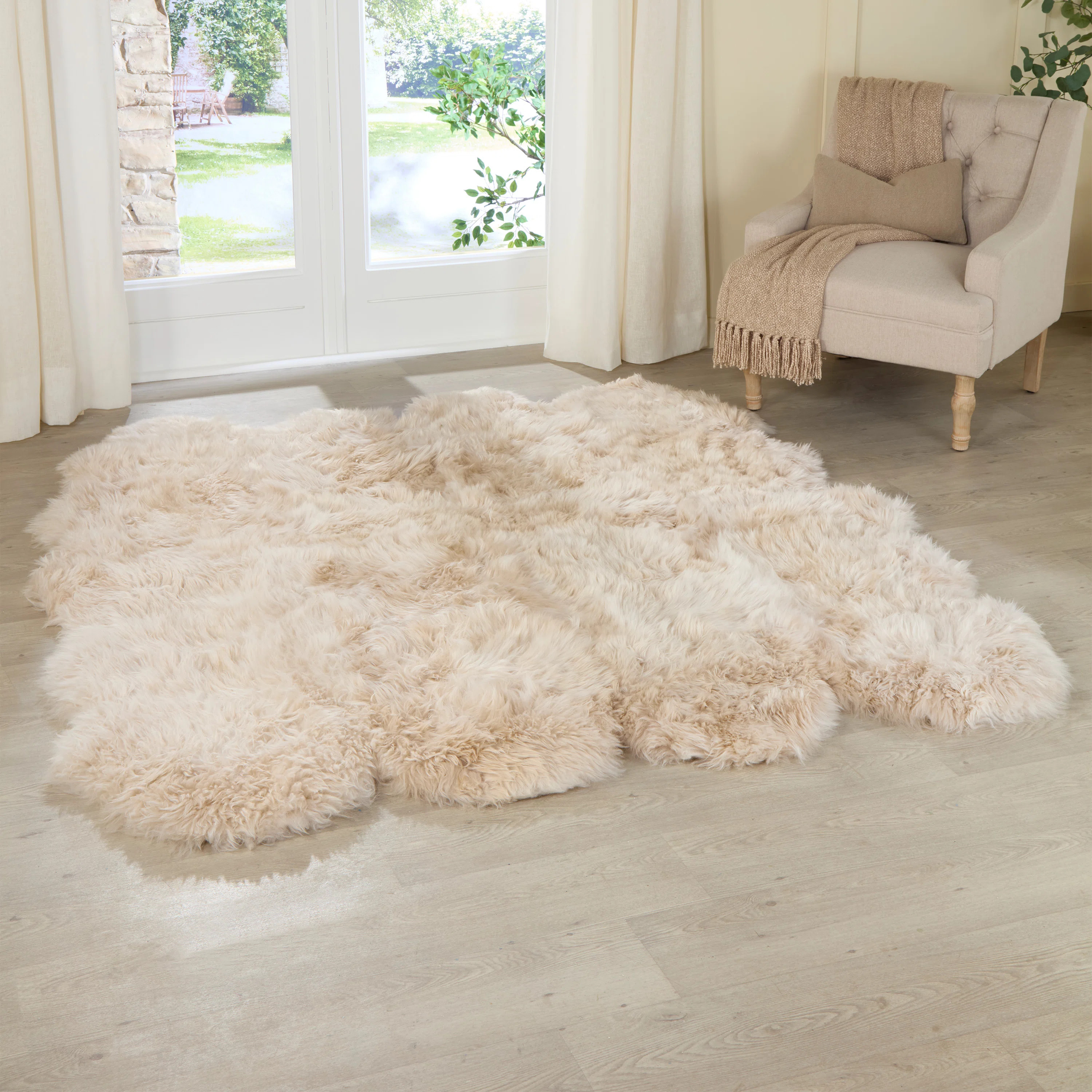 Sheepskin Standard 508cm X 457.2cm Area Rug | Wayfair UK