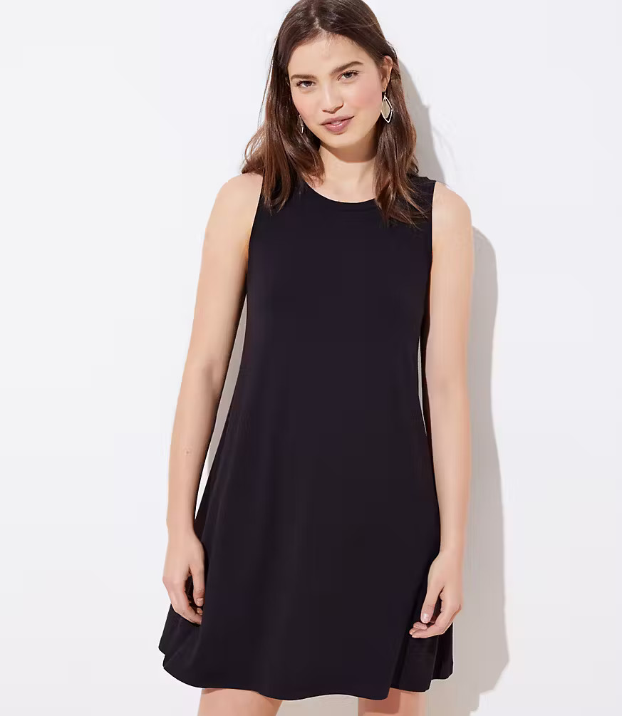 Sleeveless Swing Dress | LOFT