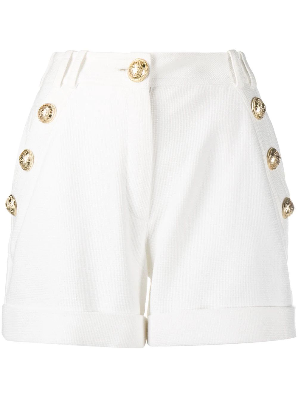 embossed buttons shorts | Farfetch Global