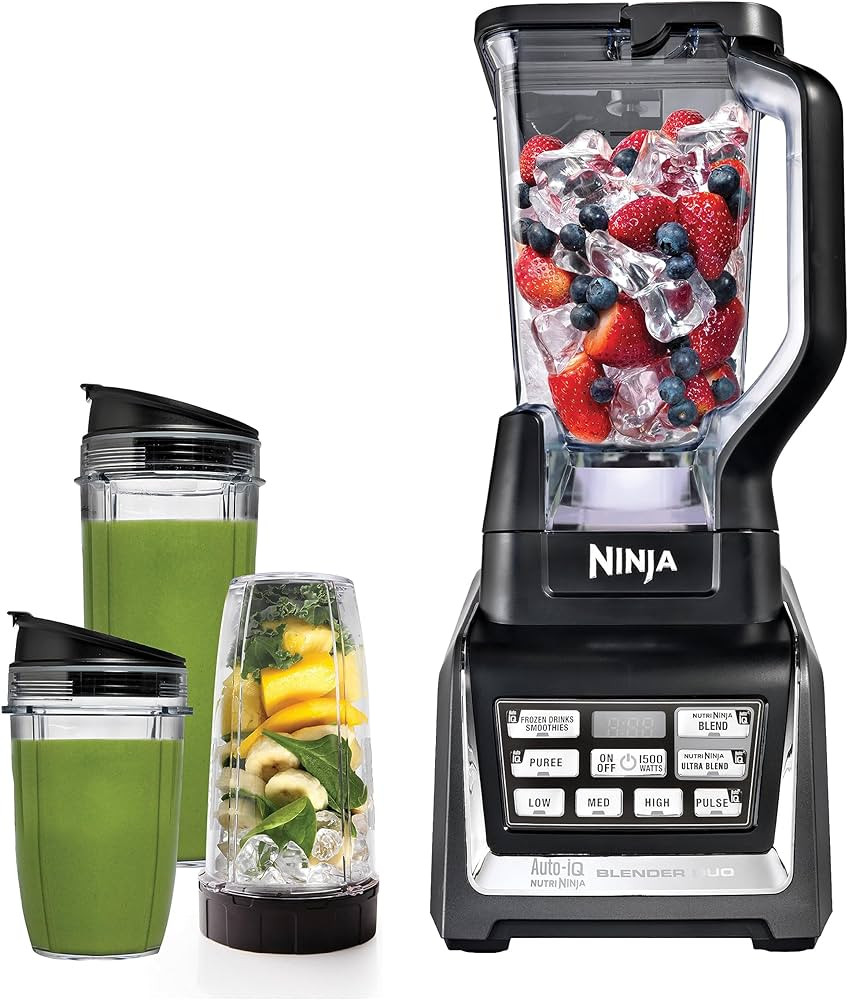 Ninja BL642 Nutri Ninja Personal & Countertop Blender with 1200W Auto-iQ Base, 72 oz. Pitcher, an... | Amazon (US)