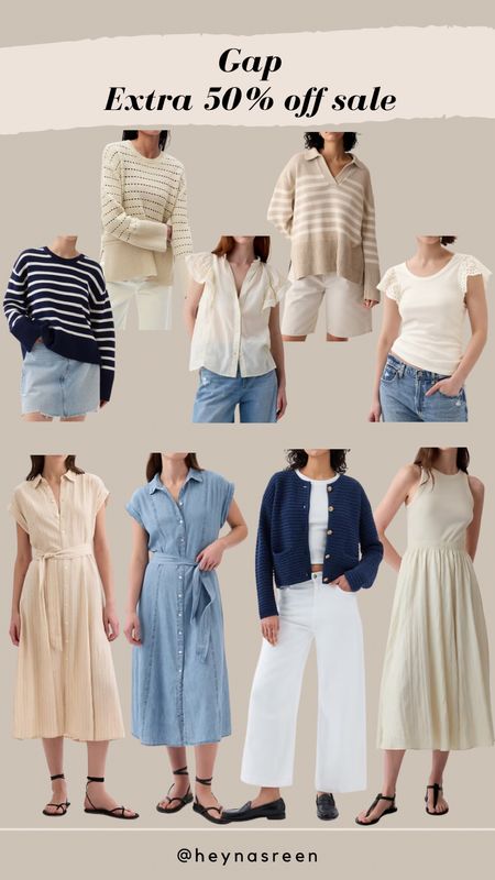 Extra 50% off sale at Gap! I’m loving all these affordable neutral pieces for summer! 

#LTKSaleAlert