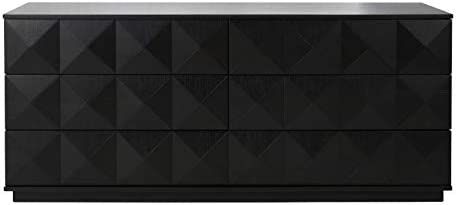 Safavieh Couture Home Patty Modern Black 6-drawer Dresser | Amazon (US)