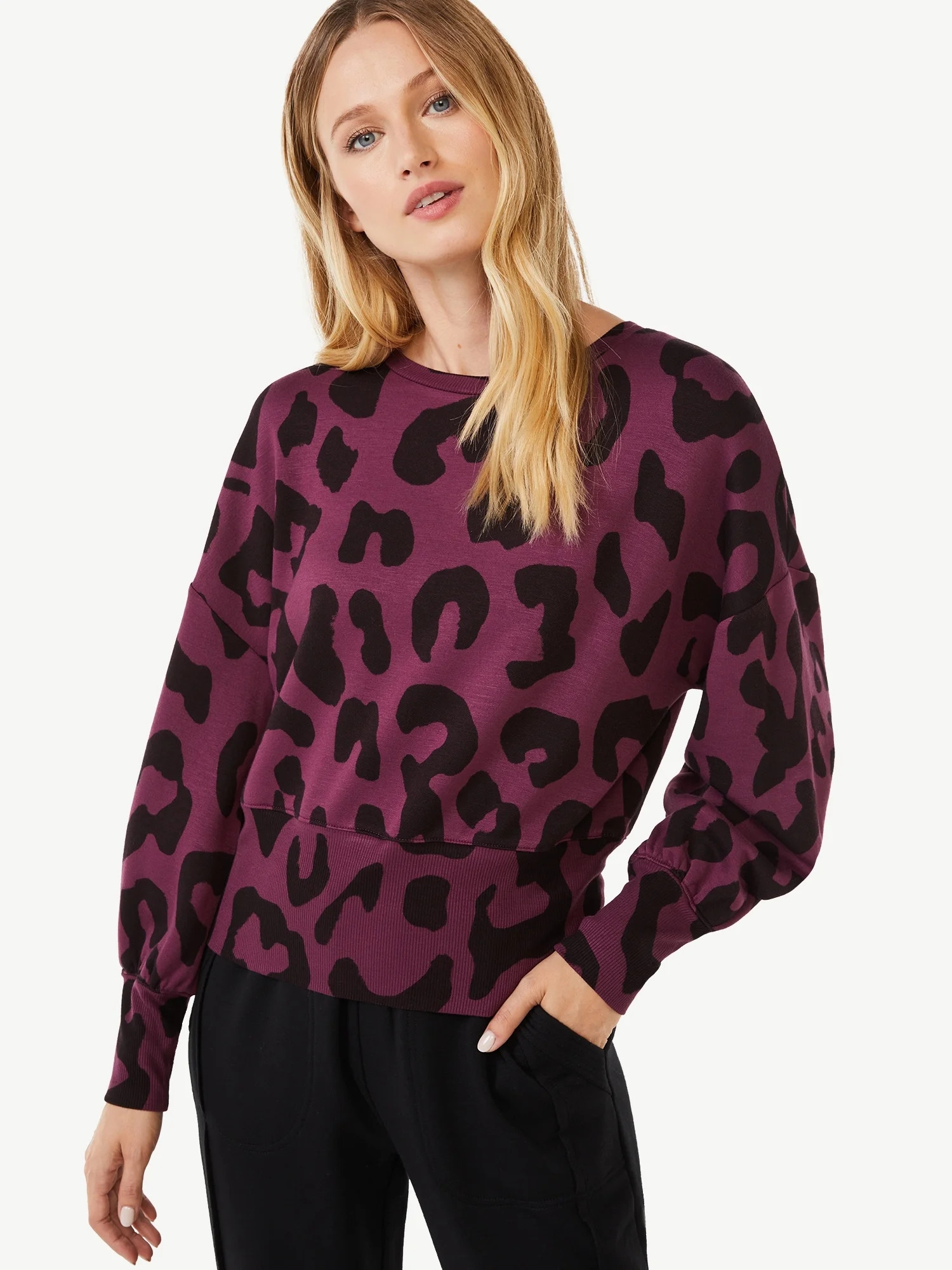 Scoop Women's Fleece Knit Sweatshirt | Walmart (US)