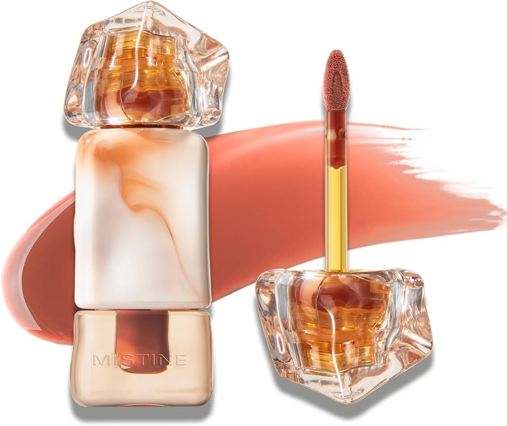 Mistine Makeup Lip Gloss Lip Plumber Non-sticky Tinted Lip Gloss Infused with 1% Peptide Moisturi... | Amazon (US)