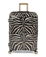 30in Zebra Print Hardside Spinner | TJ Maxx