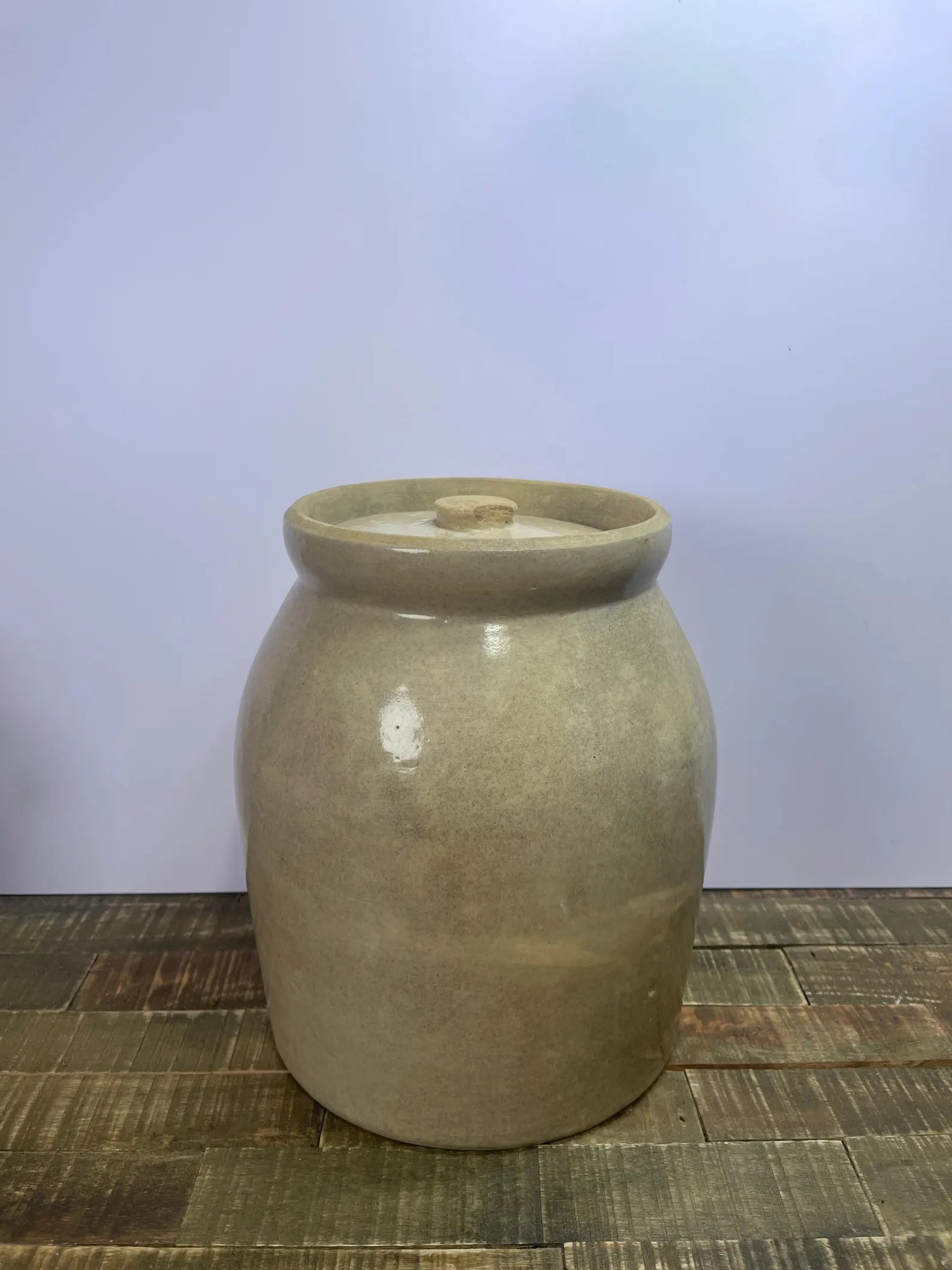 Vintage Stoneware Crock With Lid - Etsy | Etsy (US)