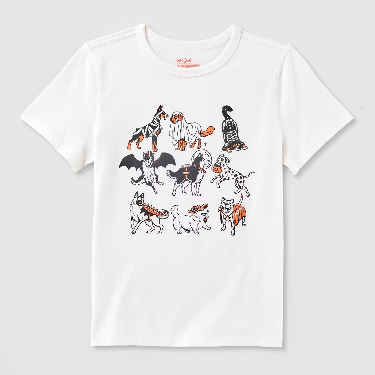 Kids' Adaptive Short Sleeve Graphic T-Shirt - Cat & Jack™ Cream | Target