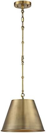 Savoy House 7-132-1-322 Alden 1-Light Warm Brass Pendant (12" W x 9"H) | Amazon (US)
