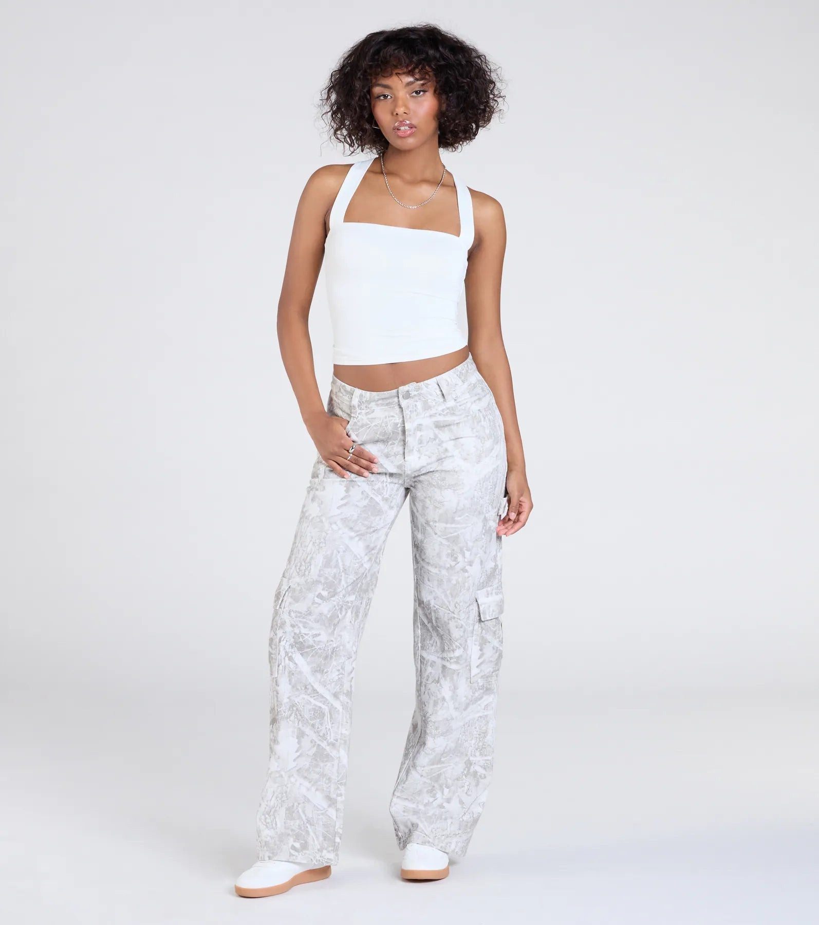 Off The Radar Camouflage Straight Leg Denim Jeans | Windsor Stores