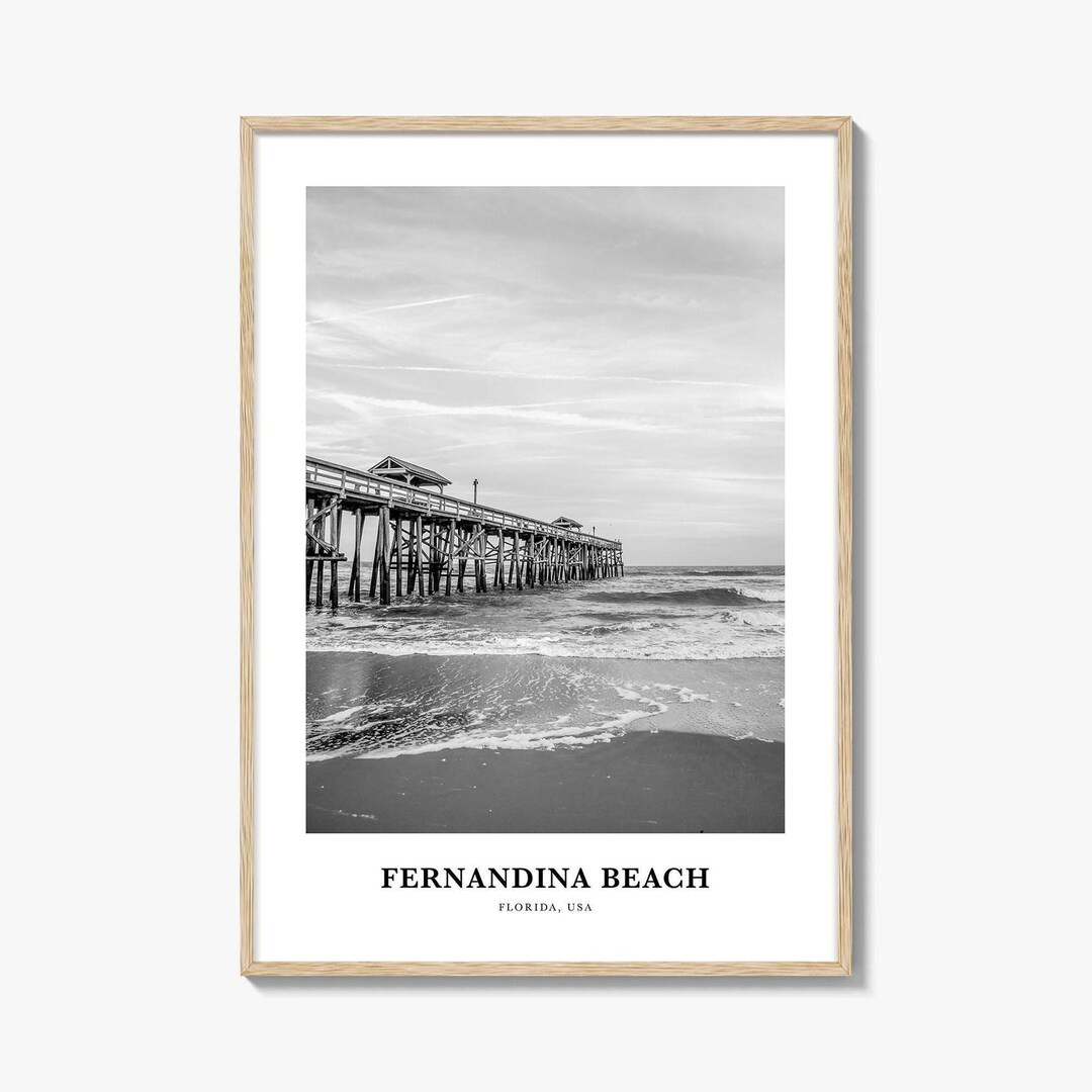 Fernandina Beach Photography Print: Amelia Island Travel Poster - Etsy | Etsy (US)