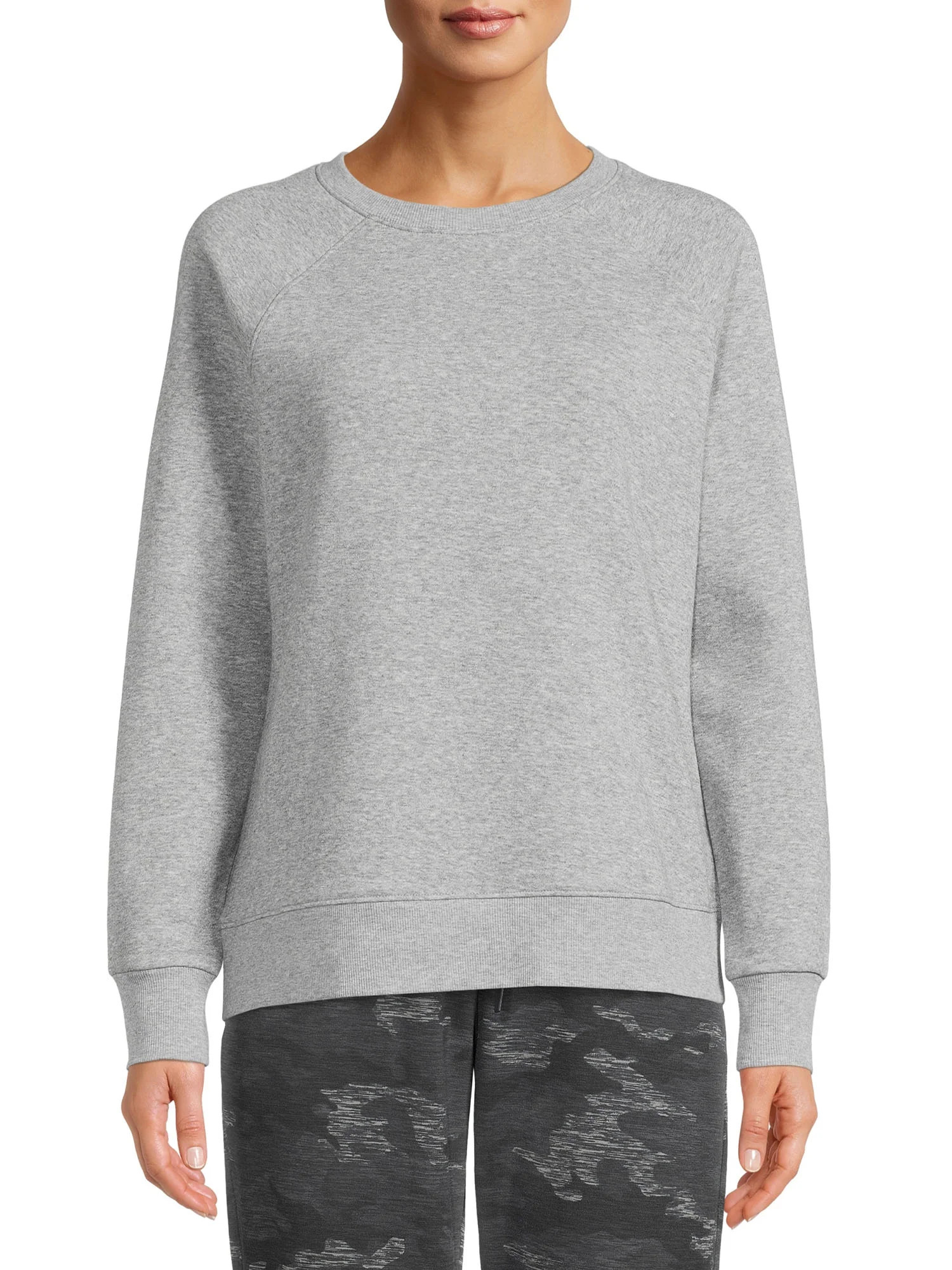 Athletic Works Women's Fleece Crew Pullover - Walmart.com | Walmart (US)