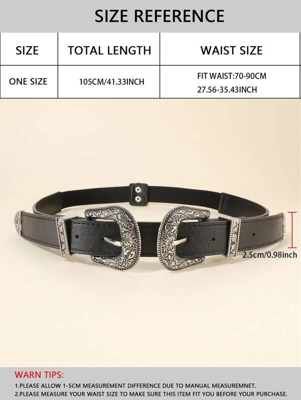 Western Buckle Belt
   SKU: sc2109122590314114      
          (102 Reviews)
            US$5.00 ... | SHEIN