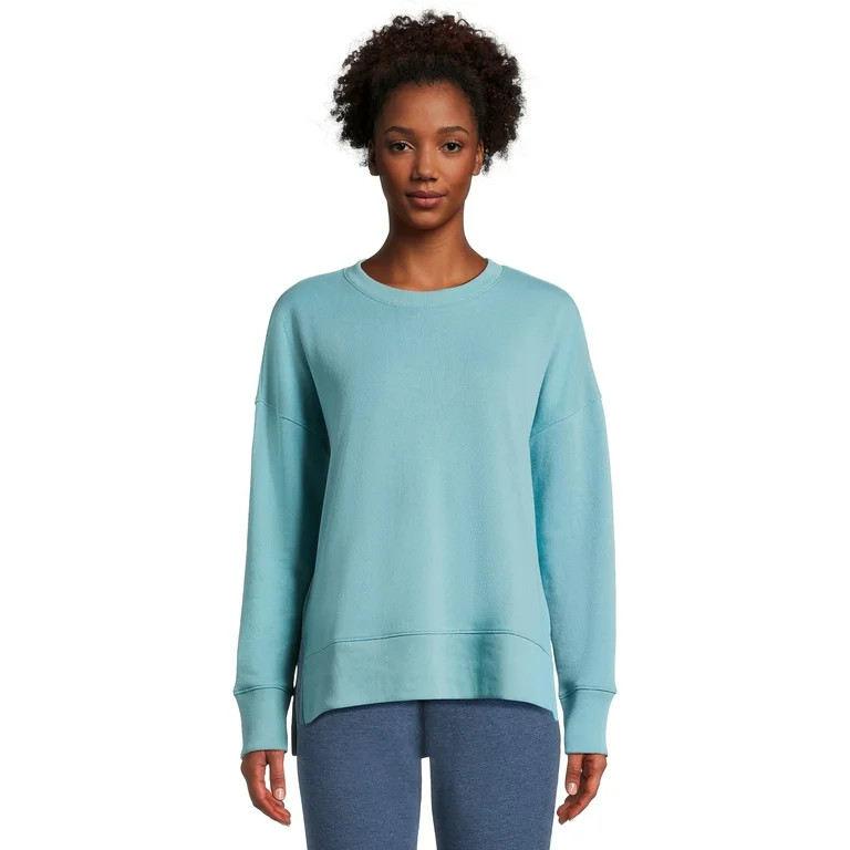 Time and Tru Women's High Low Pullover Sweatshirt, Sizes S-3XL - Walmart.com | Walmart (US)