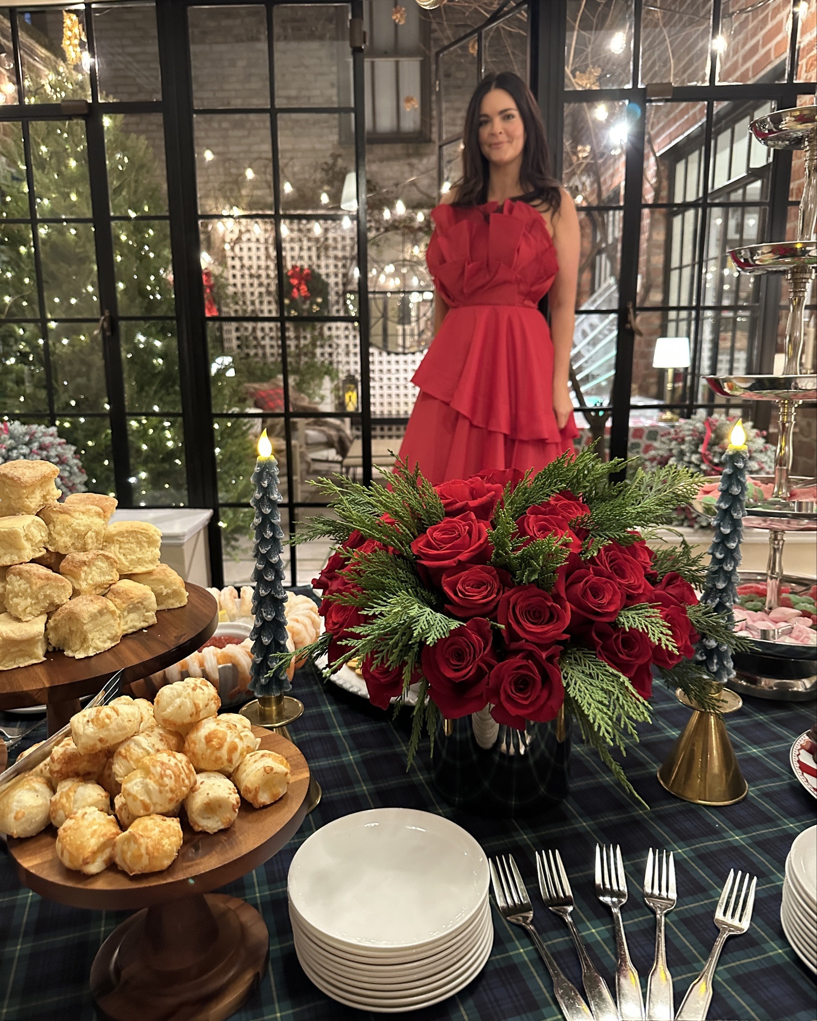 Holiday party of my dreams! I made a ham, shrimp cocktail, deviled eggs, served martinis, and had so many laughs. Decorating was *almost* as fun as the actual party. I turned my patio into a cozy winter wonderland and it started to snow, right on cue.

#LTKHome #LTKFindsUnder100 #LTKHoliday