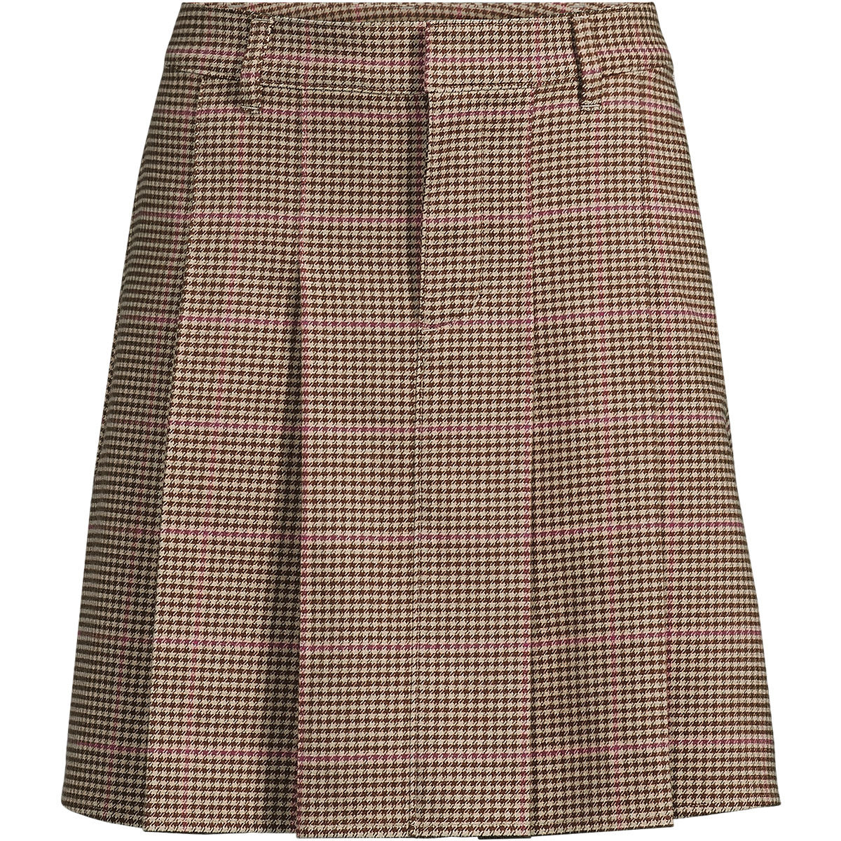 Women's Brushed Flannel Pleated Mini Skirt | Lands' End (US)