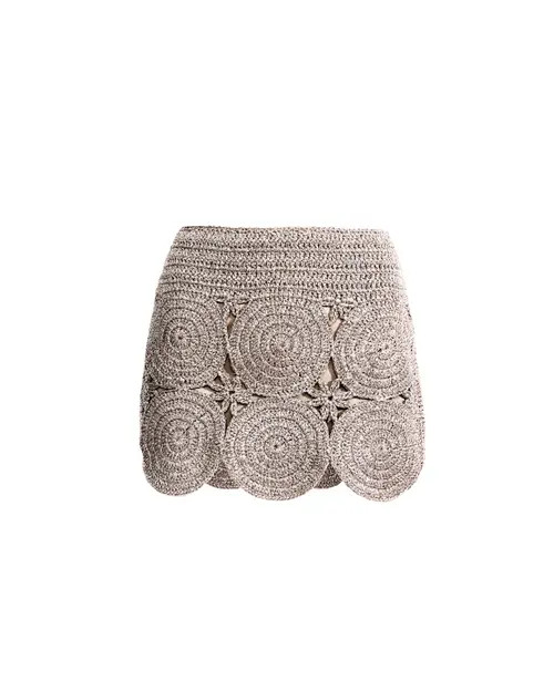 SIMONMILLER Beep Beep Mini Skirt in Satellite Silver at Nordstrom, Size X-Large | Nordstrom