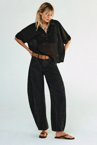 We The Free Good Luck Mid-Rise Barrel Jeans | Free People (Global - UK&FR Excluded)