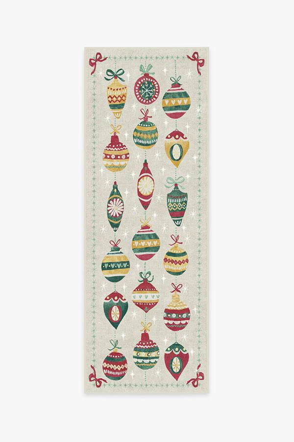 Festive Garland Holiday Shortbread Rug | Ruggable