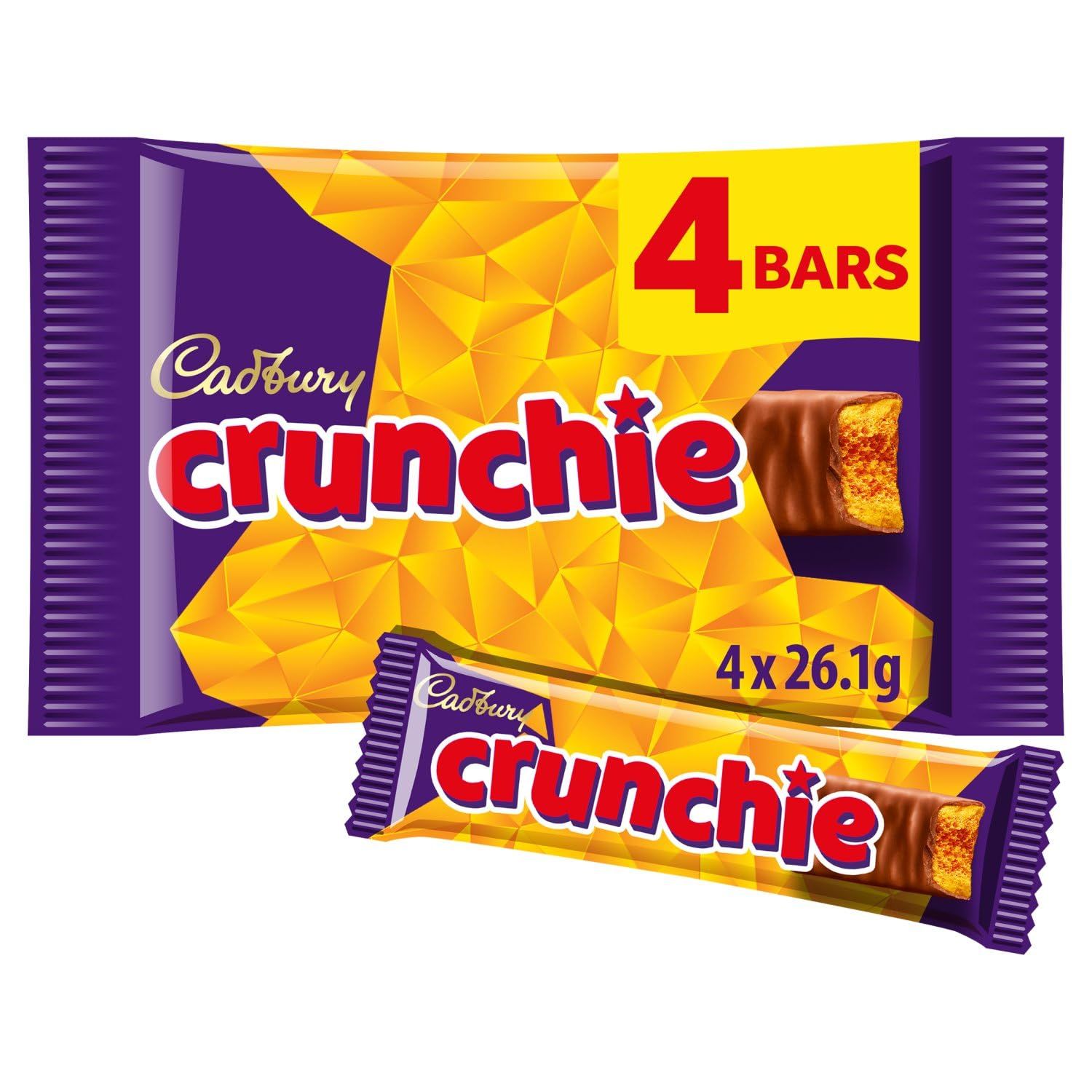 Original Cadbury Crunchie Chocolate Bar Pack, Candy Imported From The UK England The Best Of Brit... | Amazon (US)