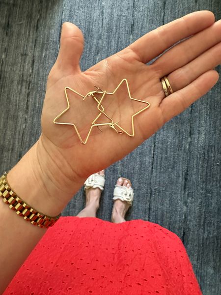 Star spangled earrings! 

#LTKSeasonal #LTKParties #LTKOver40